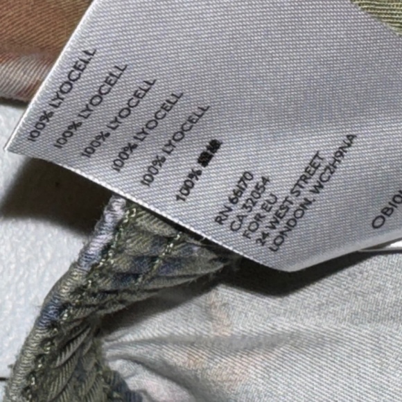 EUC Anthropologie Orana Floral Army Green Drawstring Joggers Size XS - Picture 6 of 8